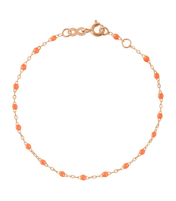 Bracelet Or rose et Perles de résine Gigi Clozeau