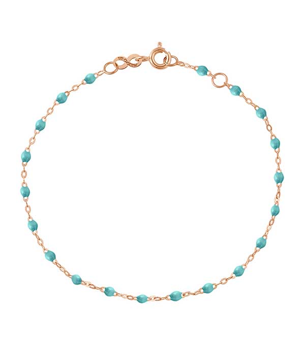 Bracelet Or rose et Perles de résine Gigi Clozeau