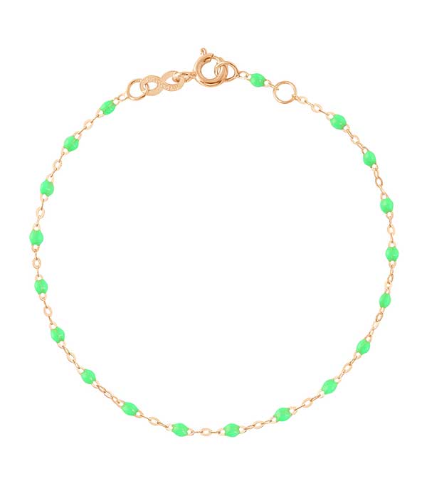 Bracelet Or rose et Perles de résine Gigi Clozeau