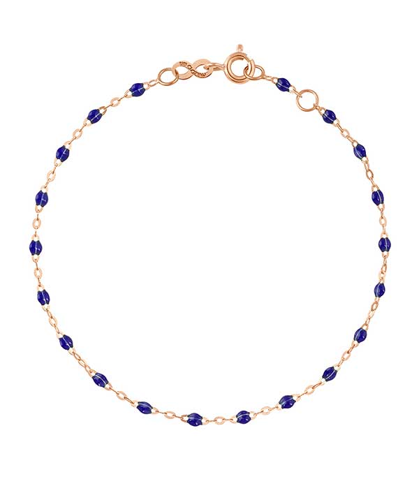 Bracelet Or rose et Perles de résine Gigi Clozeau