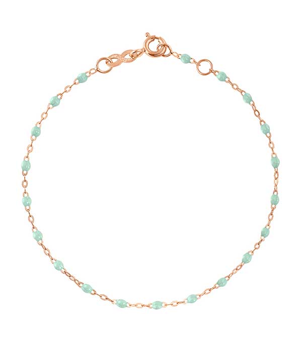 Bracelet Or rose et Perles de résine Gigi Clozeau