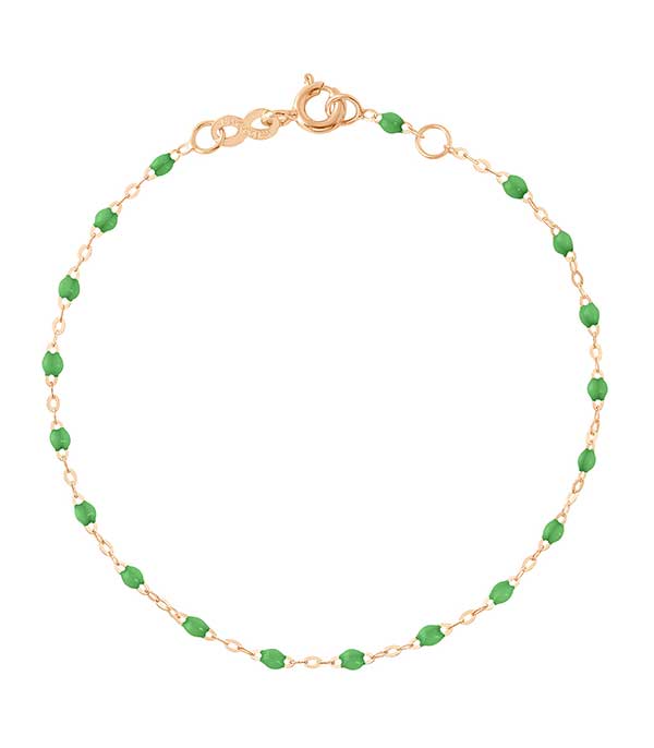 Bracelet Or rose et Perles de résine Gigi Clozeau