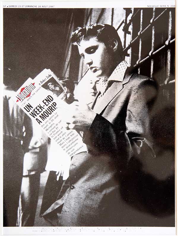 Affiche Libé Elvis 40 x 50 cm Image Republic