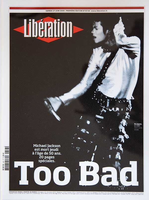 Libé Michael Jackson 40 X 50 cm Image Republic