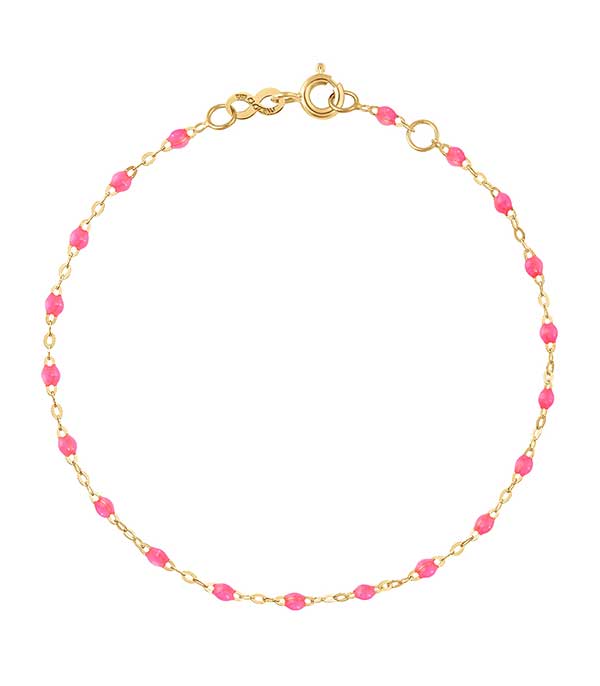 Bracelet Or Jaune et Perles de résine Gigi Clozeau