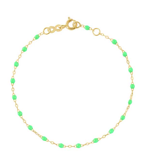Bracelet Or Jaune et Perles de résine Gigi Clozeau