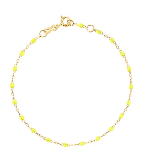 Bracelet Or Jaune et Perles de résine Gigi Clozeau