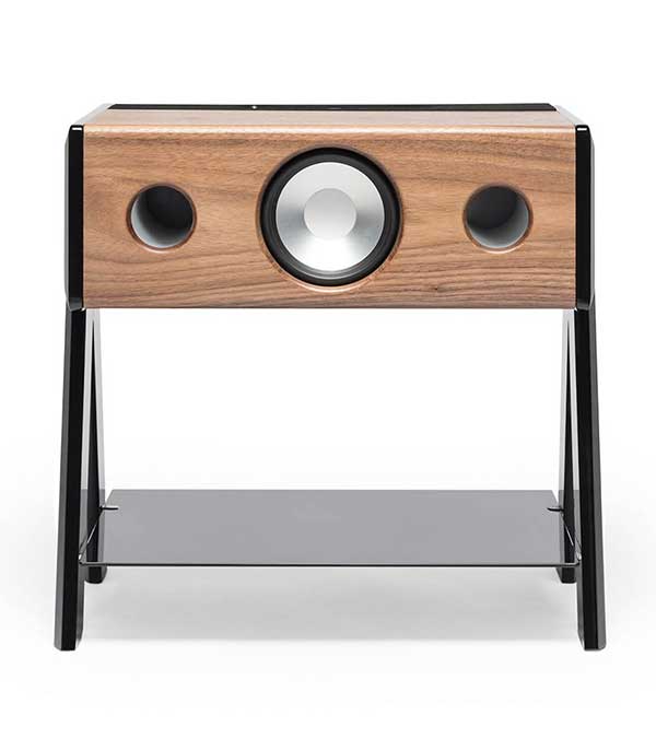 Enceinte Haute-Fidélité Cube Woody noyer La Boite Concept