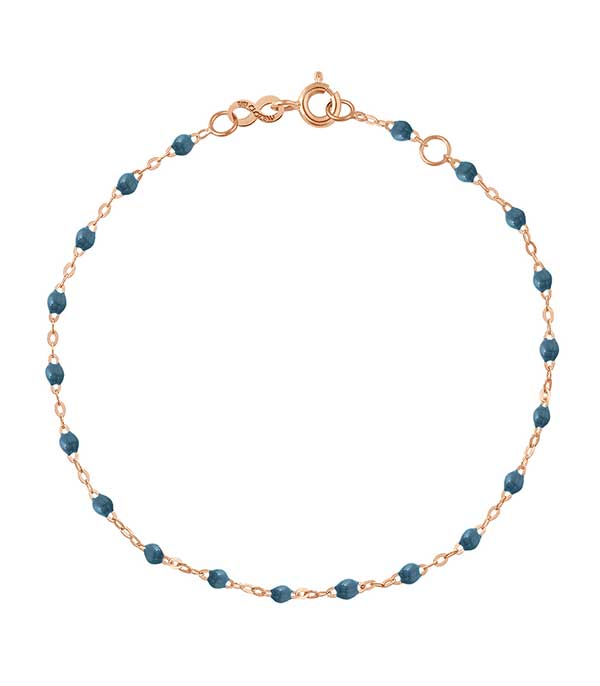 Bracelet Or rose et Perles de résine Gigi Clozeau