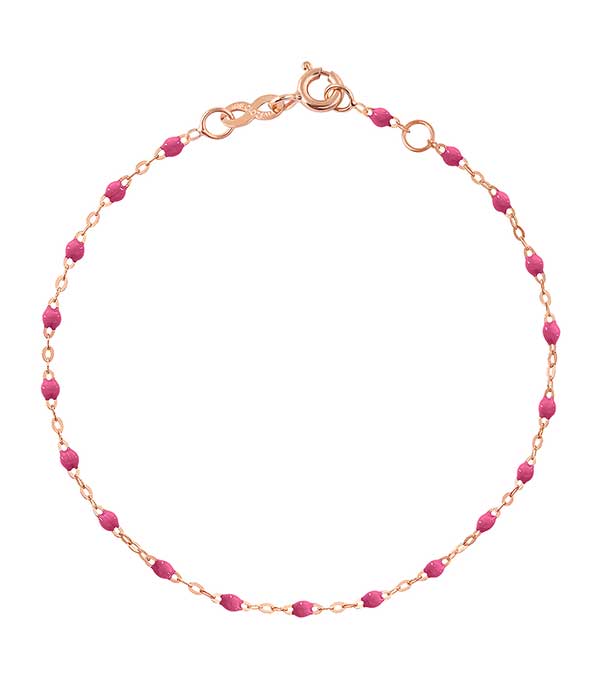 Bracelet Or rose et Perles de résine Gigi Clozeau