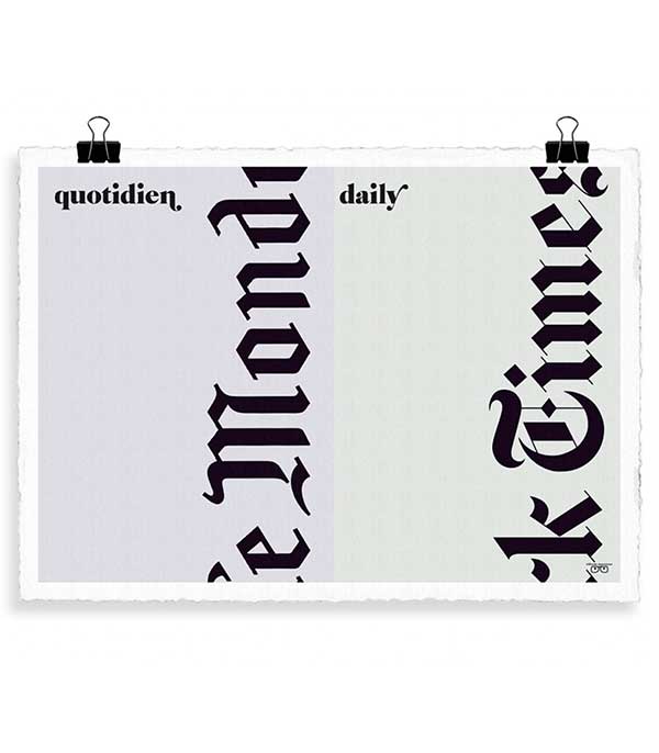 Affiche Vahram Muratyan Le Journal 56 x 76 cm Image Republic