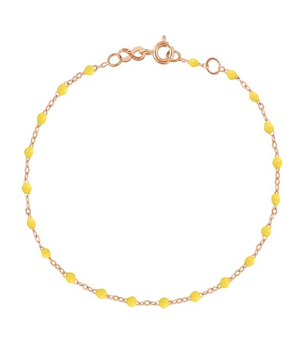 Bracelet Or rose et Perles de résine Gigi Clozeau