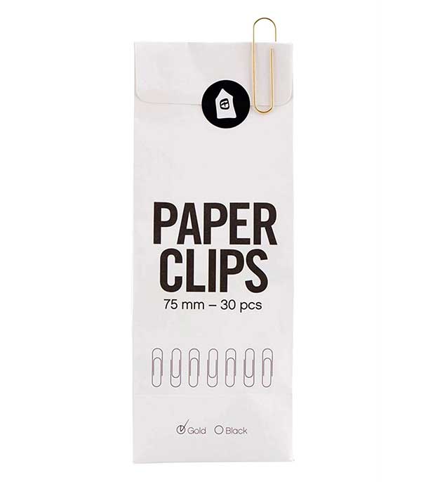 Sachet de 30 trombones dorés Monograph