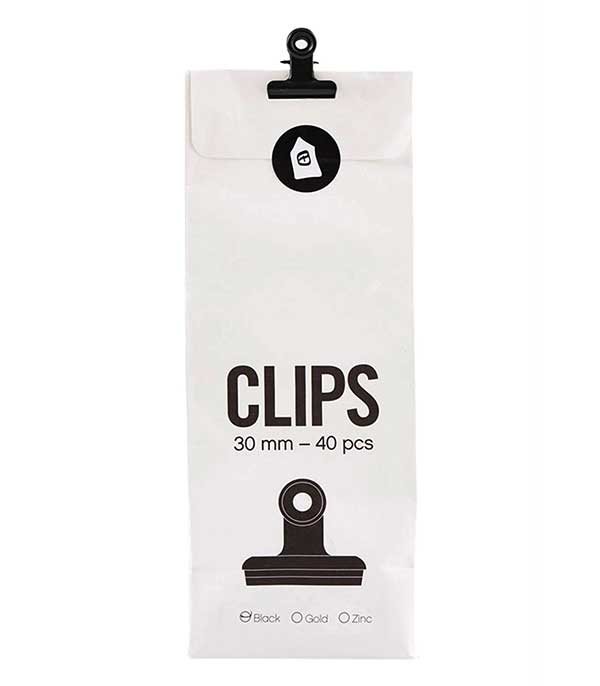Sachet de 40 clips noirs Monograph