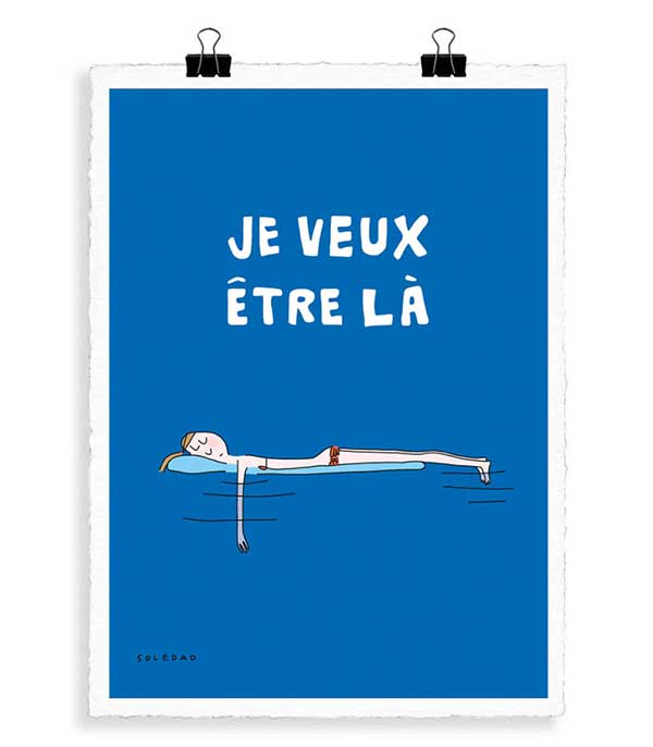 Affiche Soledad Je veux être là 56 x 76 cm Image Republic