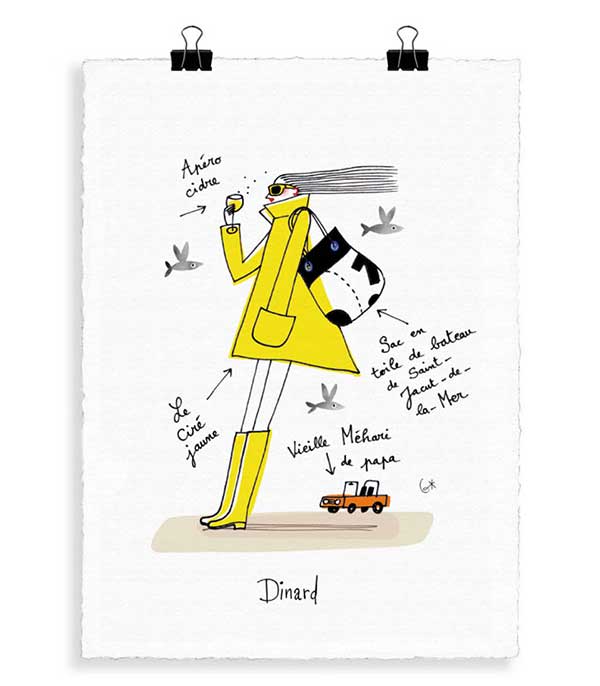 Affiche Eric Giriat 08 Dinard 56 x 76 cm Image Republic