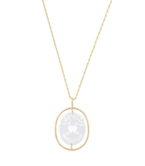Collier L'Amour n°1 en cristal Pascale Monvoisin