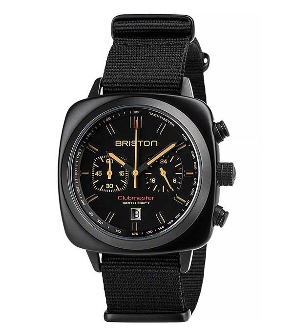 Montre Clubmaster Sport Noir Mat Briston