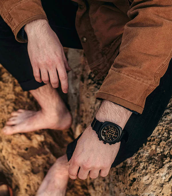 Montre Clubmaster Sport Noir Mat Briston
