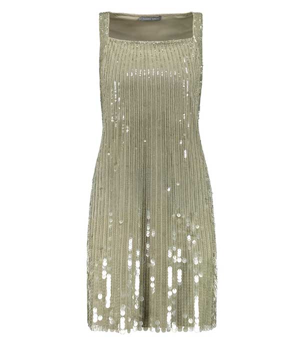 Robe à sequins vert d'eau Alberta Ferretti - Taille XS à -70%