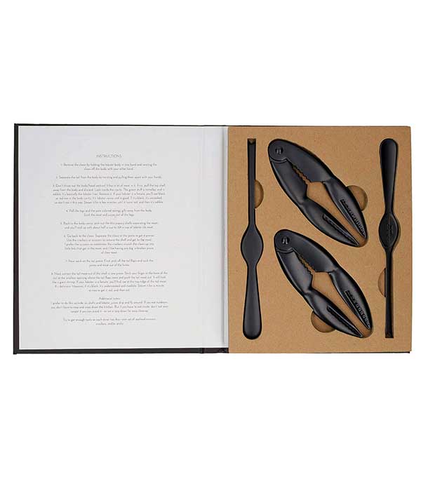 Coffret 2 pinces à crabe et 2 curettes Byon