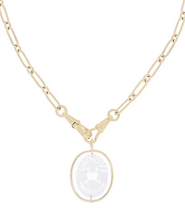 Collier L'amour n°2 en cristal Pascale Monvoisin