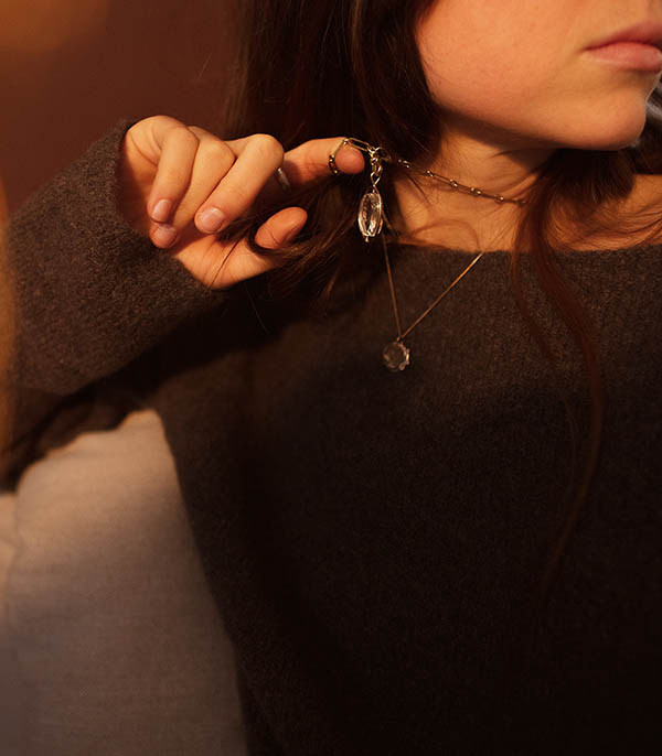 Collier L'amour n°2 en cristal Pascale Monvoisin