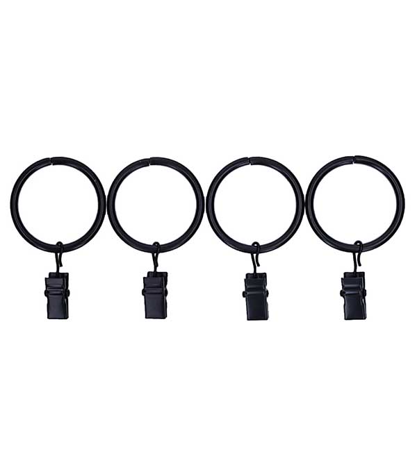 Set de 12 anneaux à pince pour panneau de rideau Maison de Vacances