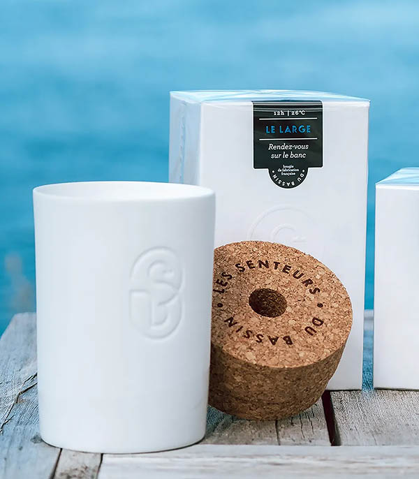 Bougie parfumée Le Large taille L Les Senteurs du Bassin