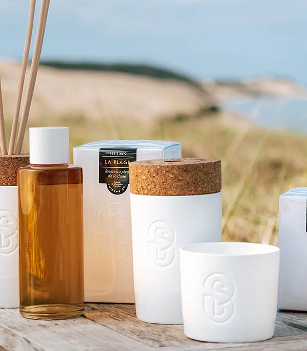 Bougie parfumée La Plage taille L Les Senteurs du Bassin