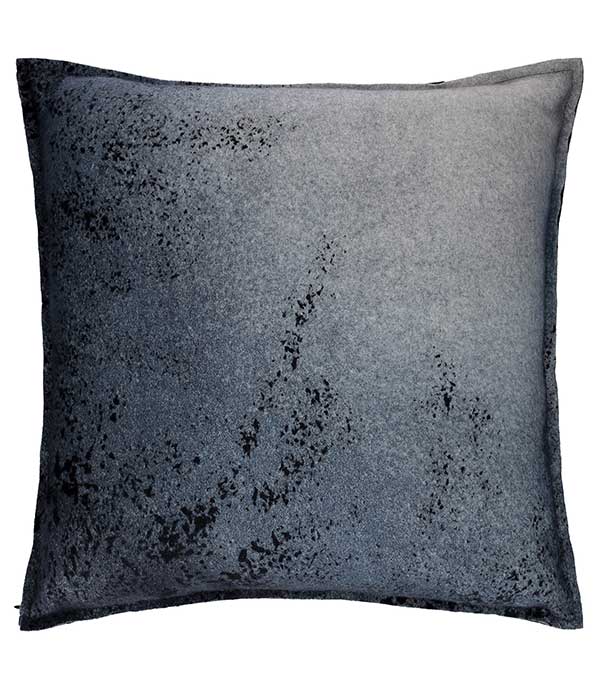 Coussin cachemire et laine 50 x 50 cm bleu gris Avant Toi