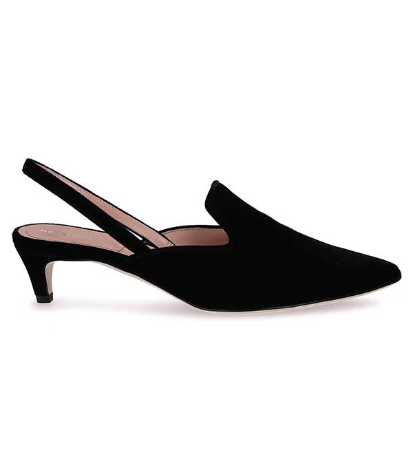 Mule en velours noir Alberta Ferretti - Taille 37 à -70%