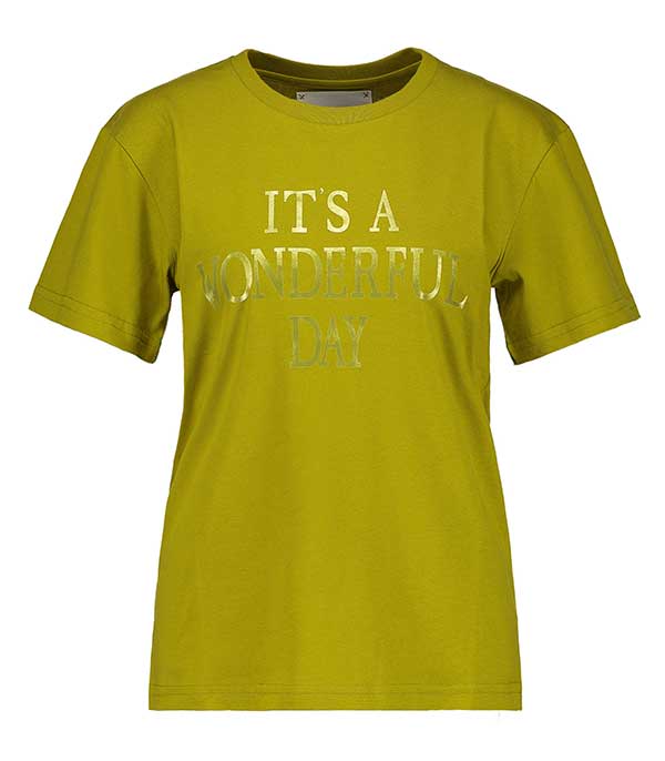 Tee-shirt It's Wonderful Day, jaune Alberta Ferretti - Taille XS à -50%