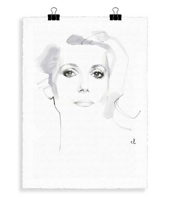 Portrait D3 Catherine Deneuve 56 x 76 cm Image Republic