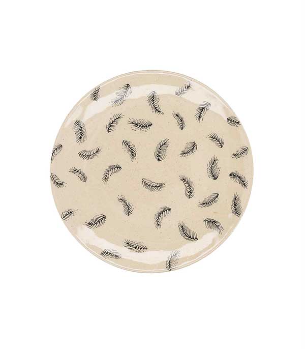 Petite assiette en céramique Petites plumes Three Seven