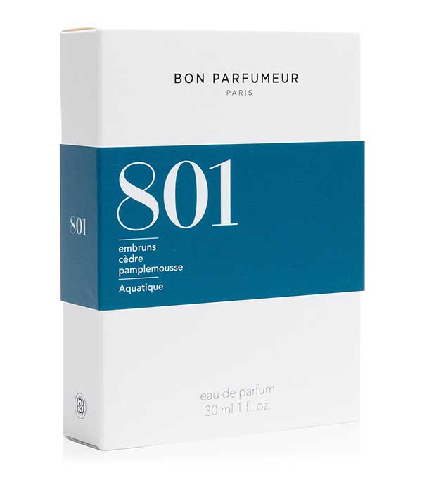 Eau de Parfum 801 Embruns, Cèdre, Pamplemousse 30 ml Bon Parfumeur