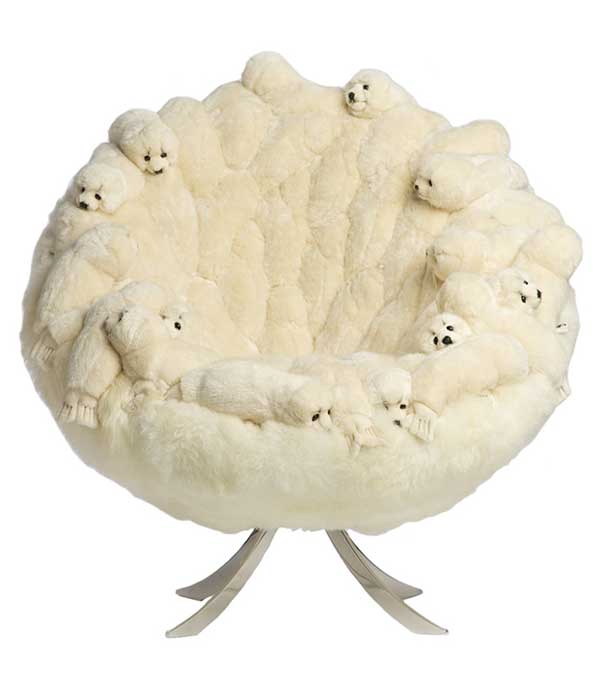 Fauteuil Boule Snow Seal AP collection
