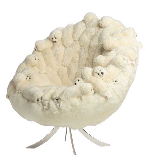 Fauteuil Boule Snow Seal AP collection