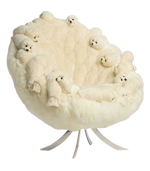 Fauteuil Boule Snow Seal AP collection