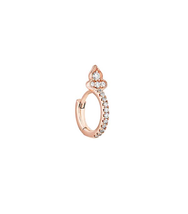 Mini créole Marie-Antoinette or rose Stone Paris