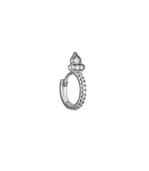 Mini créole Marie-Antoinette or noir Stone Paris