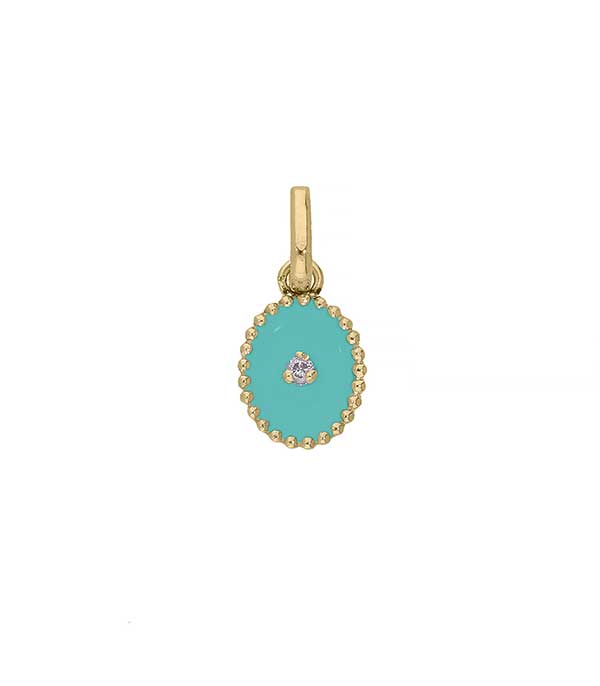 Pendentif Etoile du Nord or jaune et résine Gigi Clozeau