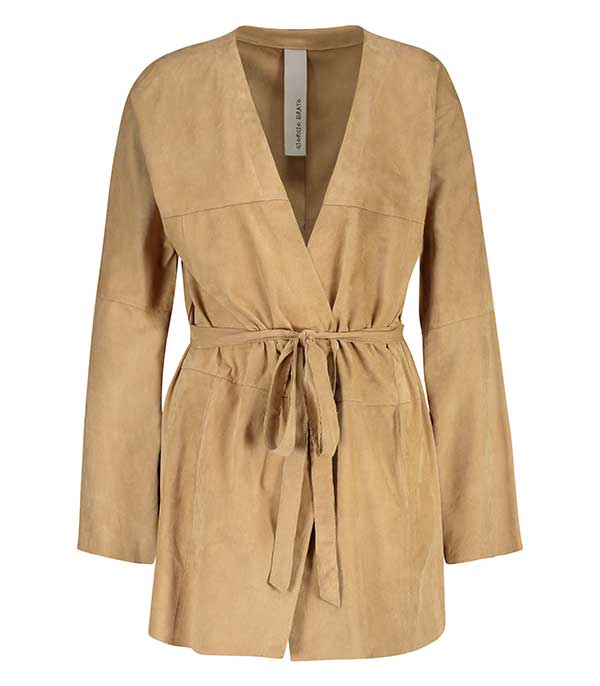 Veste longue en cuir d'agneau Giorgio Brato - Taille 40 à -70%