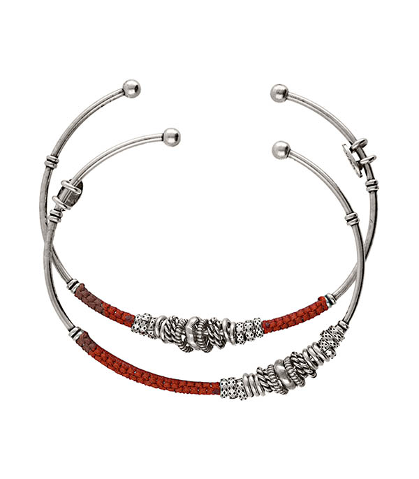 Lot 2 Joncs Zizanie Argentés et Coton Gas Bijoux