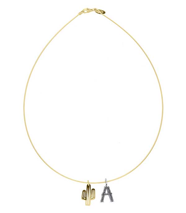 Collier tour de cou Lettre Cactus Maison Irem à -70%