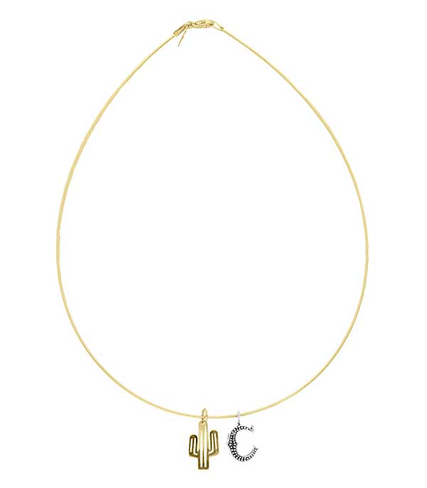Collier tour de cou Lettre Cactus Maison Irem