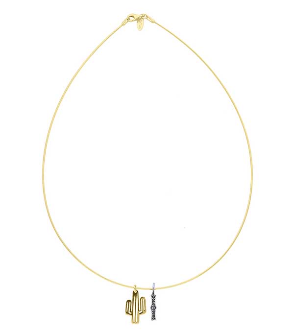 Collier tour de cou Lettre Cactus Maison Irem