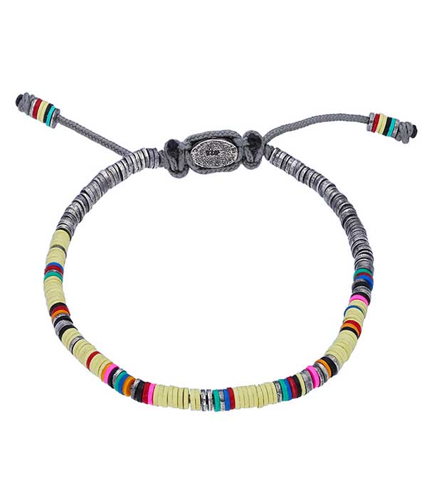 Bracelet Ghanian Mini en perles africaines et argent M.Cohen by Maor - Taille L