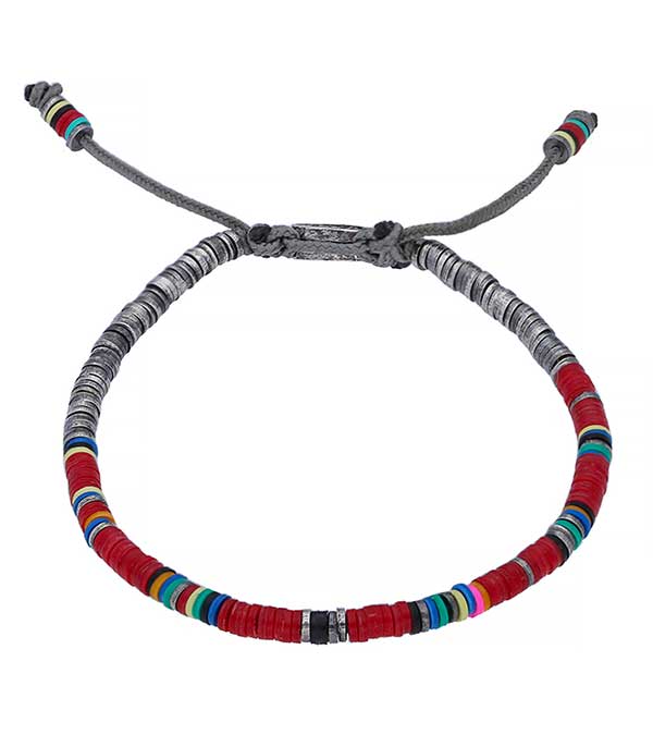 Bracelet Ghanian Mini en perles africaines et argent M.Cohen by Maor