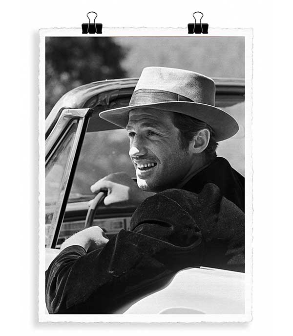Affiche Belmondo Chapeau 56 x 76 cm Image Republic